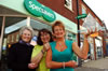 Alison,Rowena and Julie outside Specsavers